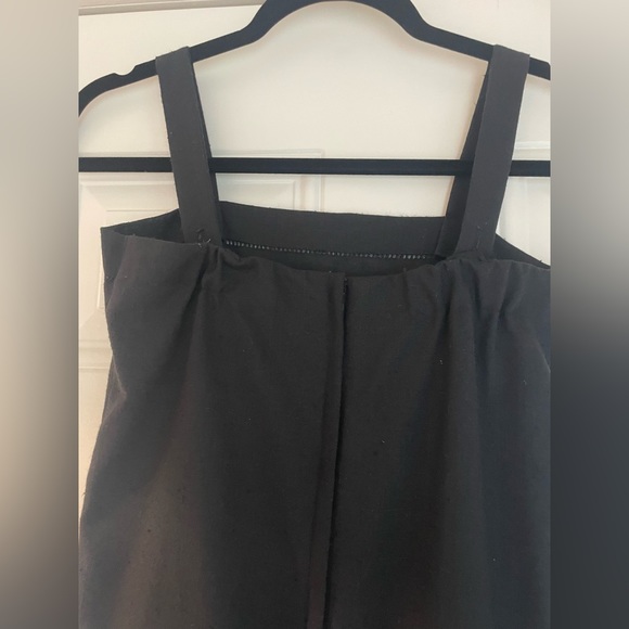 Rare Vintage Linen Square Neck Slip Dress - Picture 5 of 7